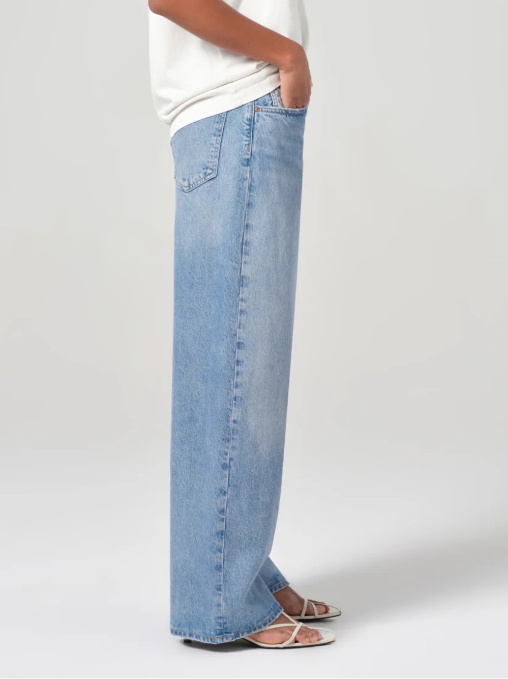 Agolde Low Slung Baggy Jeans 30.5’ in LIBERTINE size 24 NWOT - Picture 2 of 6